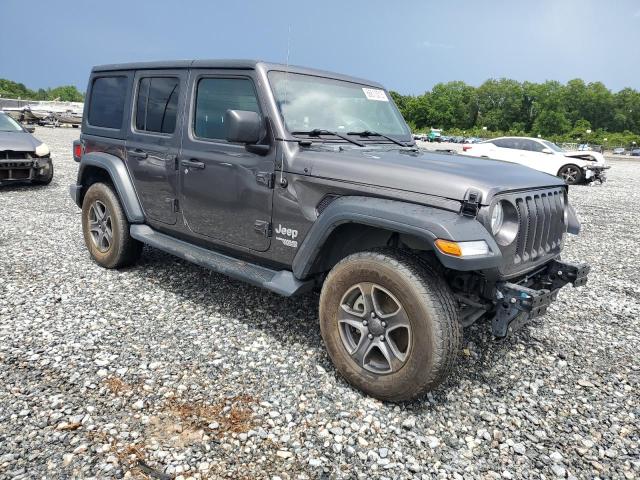 1C4HJXDG3JW189760 - 2018 JEEP WRANGLER U SPORT فحمي صورة 4