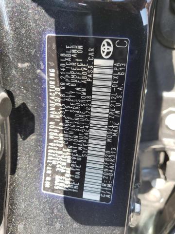 5YFEPRAE4LP128218 - 2020 TOYOTA COROLLA LE 黑色 照片 12