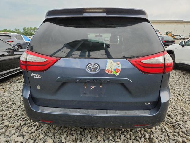 5TDKK3DC2FS535006 - 2015 TOYOTA SIENNA LE BLUE photo 6