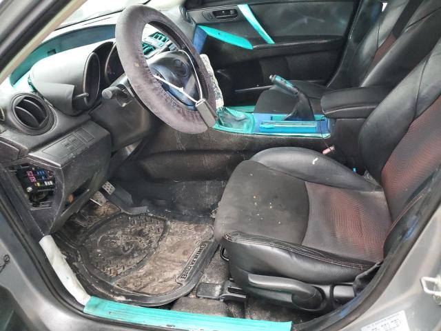 JM1BL1L36C1613220 - 2012 MAZDA SPEED 3 GRAY photo 7