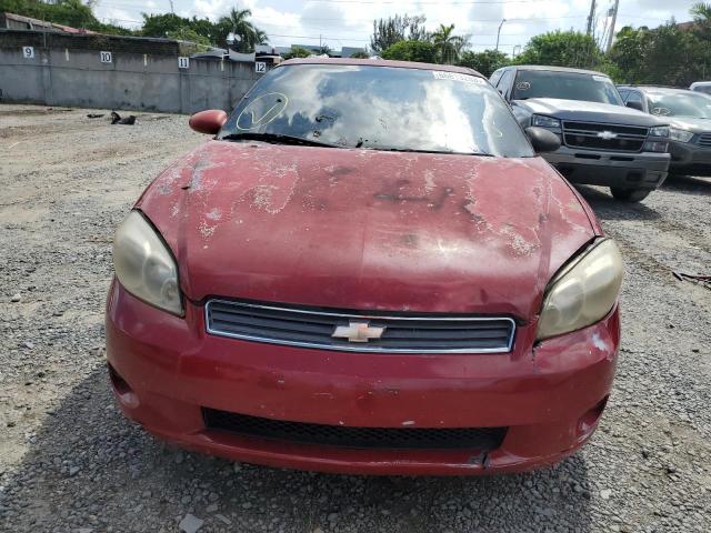 2G1WL16C679265877 - 2007 CHEVROLET MONTE CARL SS RED photo 5