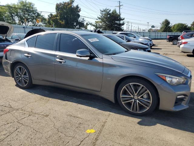 JN1BV7AR4FM418176 - 2015 INFINITI Q50 BASE GRAY photo 4