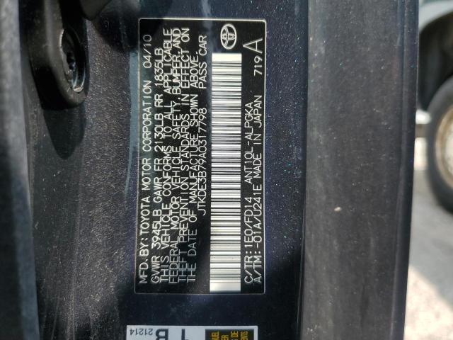 JTKDE3B79A0317798 - 2010 TOYOTA SCION TC მწვანე ფოტო 12