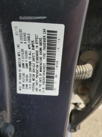 1HGCR2F70FA249521 - 2015 HONDA ACCORD EX 灰色 照片 12