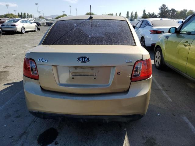 KNADH4A36B6916446 - 2011 KIA RIO BASE GOLD photo 6