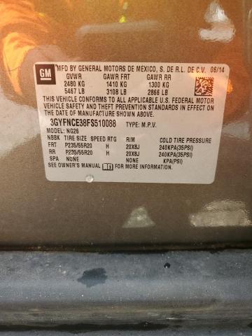 3GYFNCE38FS510088 - 2015 CADILLAC SRX PERFORMANCE COLLECTION 棕色 照片 13