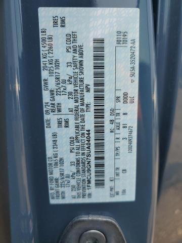 1FMCU9GN7SUA04044 - 2025 FORD ESCAPE ACTIVE 蓝色 照片 14