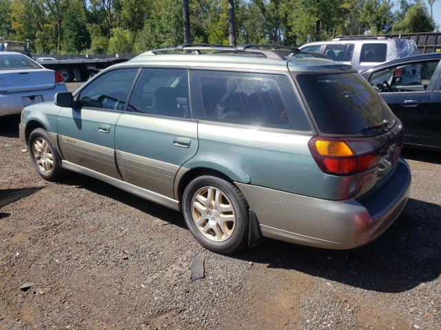 4S3BH686X37609511 - 2003 SUBARU LEGACY OUTBACK LIMITED TURQUOISE photo 2