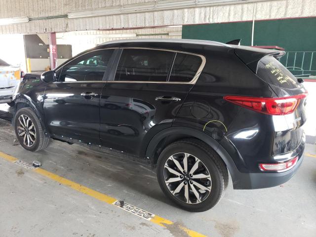 KNDPNCAC2H7262583 - 2017 KIA SPORTAGE EX BLACK photo 2