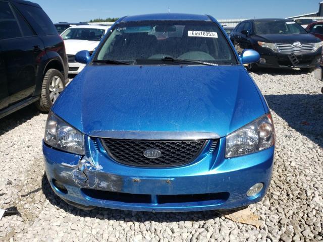 KNAFE161765310026 - 2006 KIA SPECTRA5 BLUE photo 5