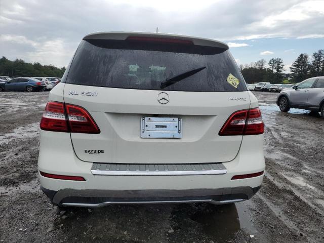 4JGDA5HB3DA218138 - 2013 MERCEDES-BENZ ML 350 4MATIC WHITE photo 6