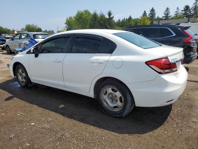 2HGFB2F44EH023621 - 2014 HONDA CIVIC LX WHITE photo 2