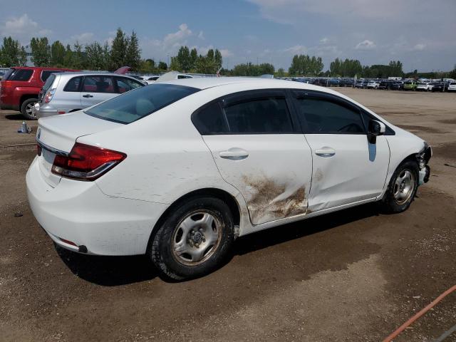 2HGFB2F44EH023621 - 2014 HONDA CIVIC LX WHITE photo 3