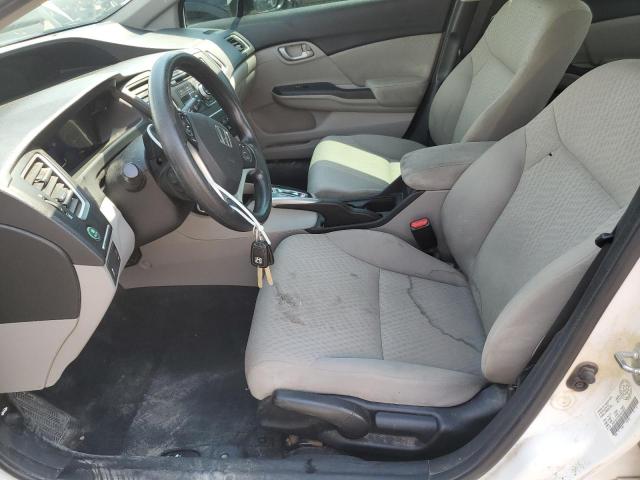 2HGFB2F44EH023621 - 2014 HONDA CIVIC LX WHITE photo 7