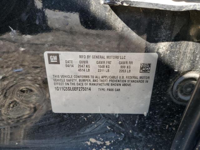 1G11C5SL6EF275014 - 2014 CHEVROLET MALIBU 1LT 黑色 照片 12