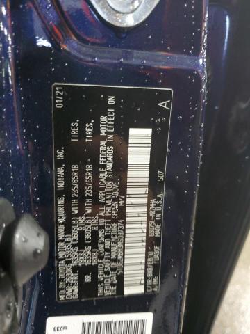 5TDGZRBH3MS087374 - 2021 TOYOTA HIGHLANDER XLE Mavi foto 13