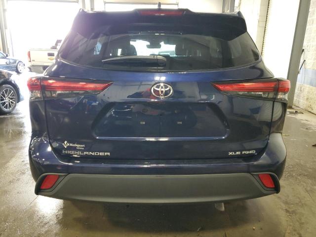 5TDGZRBH3MS087374 - 2021 TOYOTA HIGHLANDER XLE Mavi foto 6