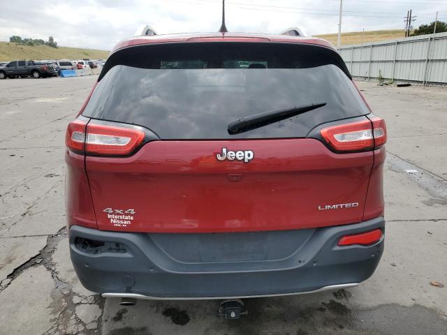 1C4PJMDB6HW618205 - 2017 JEEP CHEROKEE LIMITED MAROON photo 6