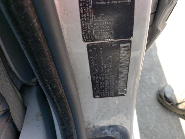 WBADN6346YGM68500 - 2000 BMW 540 I AUTOMATIC SILVER photo 12