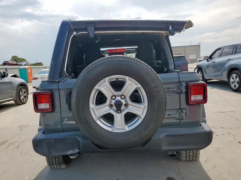 1C4HJXDN0MW509619 - 2021 JEEP WRANGLER UNLIMITED SPORT GRAY photo 6