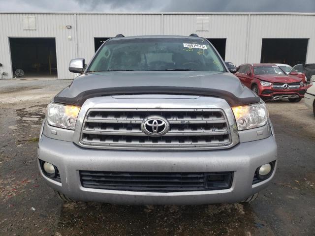 5TDYY5G19AS026862 - 2010 TOYOTA SEQUOIA PLATINUM SILVER photo 5