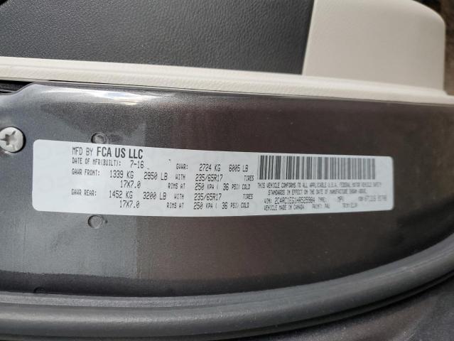 2C4RC1EG1HR525984 - 2017 CHRYSLER PACIFICA TOURING L PLUS GRAY photo 13