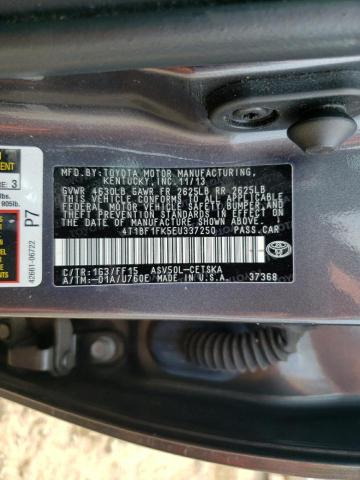 4T1BF1FK5EU337250 - 2014 TOYOTA CAMRY L GRAY photo 12