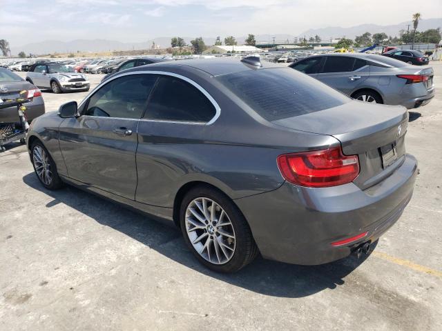 WBA1F9C58GV544223 - 2016 BMW 228 I SULEV GRAY photo 2