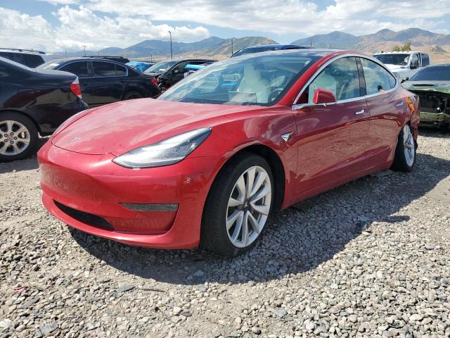 5YJ3E1EB3JF097583 - 2018 TESLA MODEL 3 RED photo 1