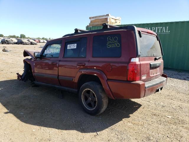 1J8HG48P87C632947 - 2007 JEEP COMMANDER RED photo 2