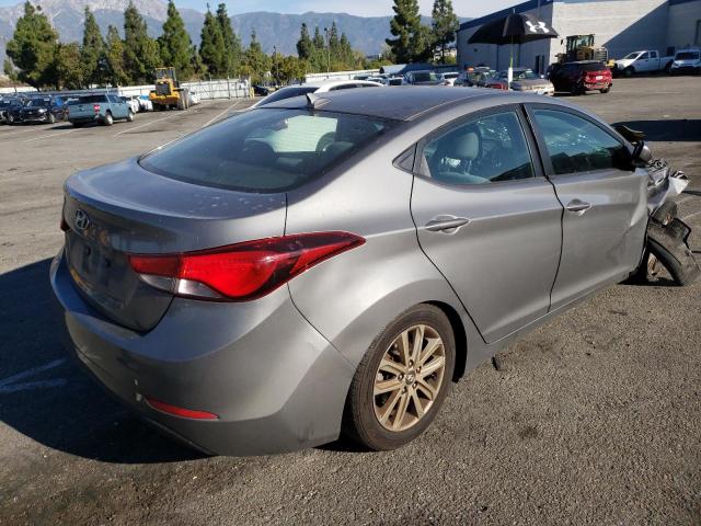 5NPDH4AE9EH497491 - 2014 HYUNDAI ELANTRA SE GRAY photo 4