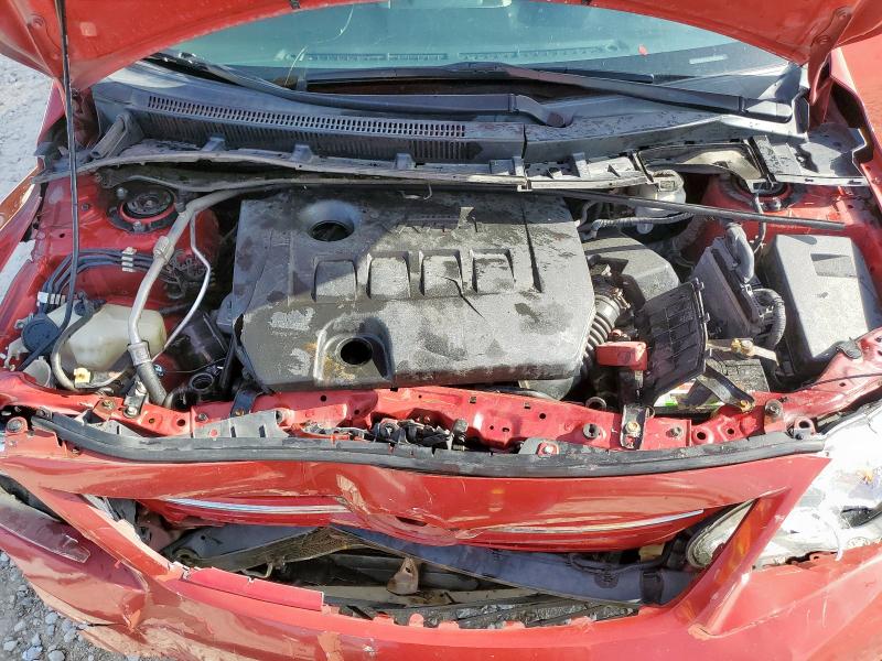 5YFBU4EEXDP178244 - 2013 TOYOTA COROLLA BASE Қызыл фото 11