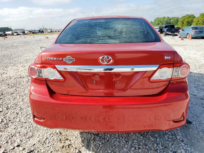 5YFBU4EEXDP178244 - 2013 TOYOTA COROLLA BASE Қызыл фото 6