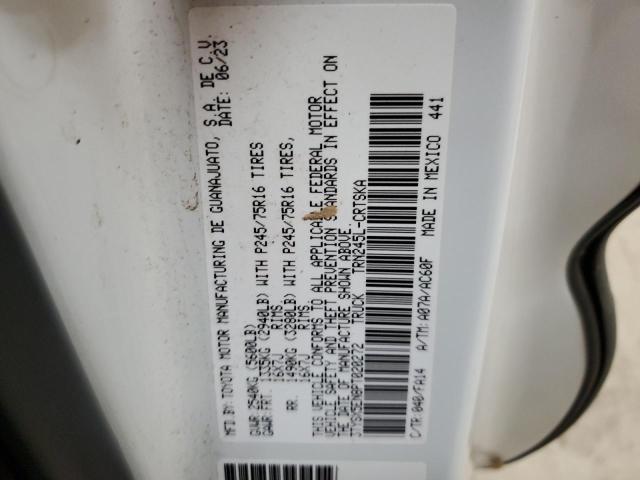 3TYSX5EN8PT020272 - 2023 TOYOTA TACOMA ACCESS CAB Սպիտակ լուսանկար 12