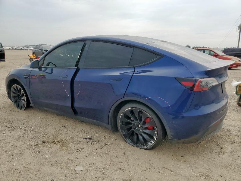 7SAYGDEFXNF319081 - 2022 TESLA MODEL Y 蓝色 照片 2