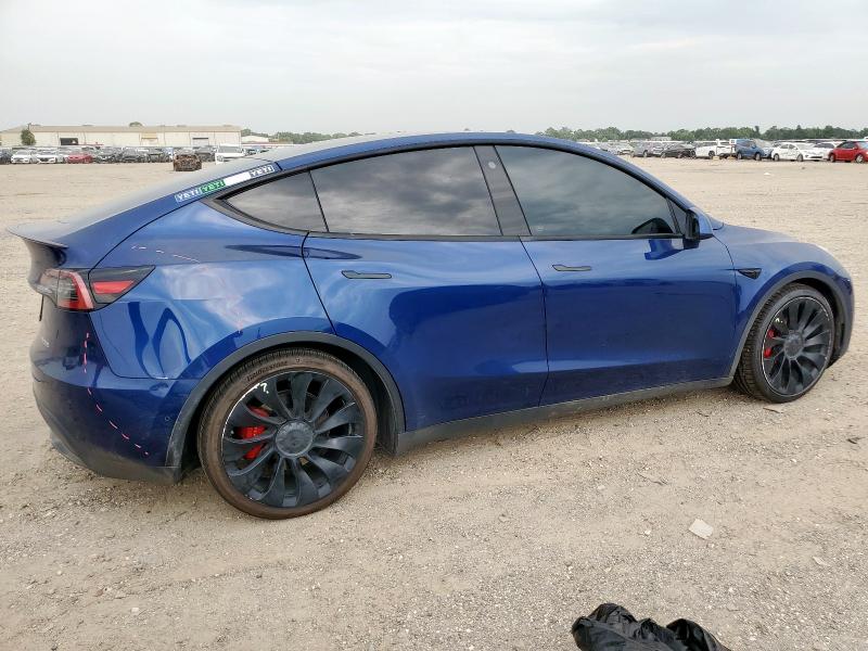 7SAYGDEFXNF319081 - 2022 TESLA MODEL Y 蓝色 照片 3