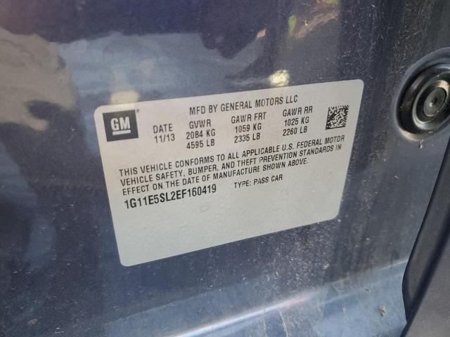 1G11E5SL2EF160419 - 2014 CHEVROLET MALIBU 2LT GRAY photo 13