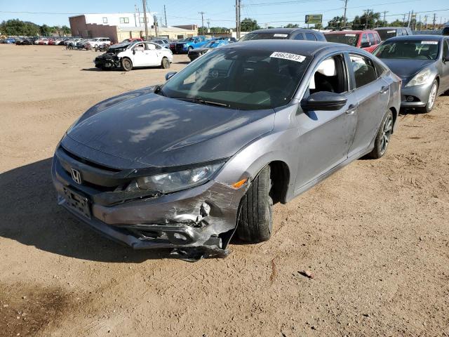 2HGFC2F8XLH592812 - 2020 HONDA CIVIC SPORT 银色 照片 1