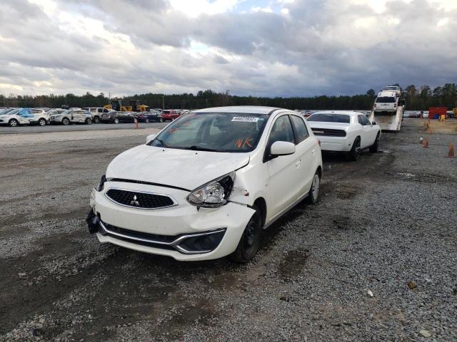 ML32A3HJ0LH010749 - 2020 MITSUBISHI MIRAGE ES WHITE photo 2