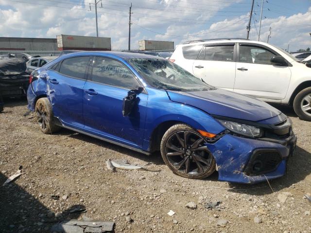 SHHFK7H46JU237405 - 2018 HONDA CIVIC SPORT BLUE photo 4