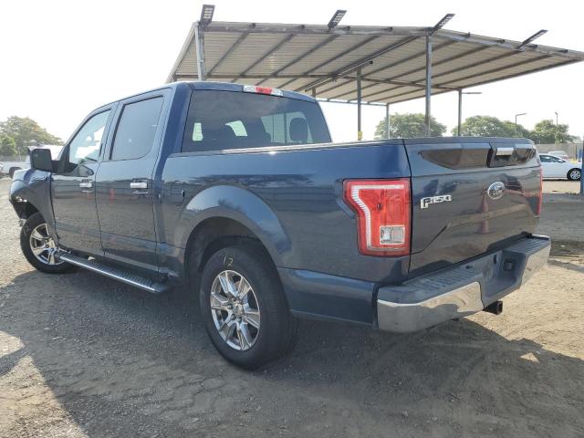 1FTEW1CP9GFA14134 - 2016 FORD F150 SUPERCREW BLUE photo 2