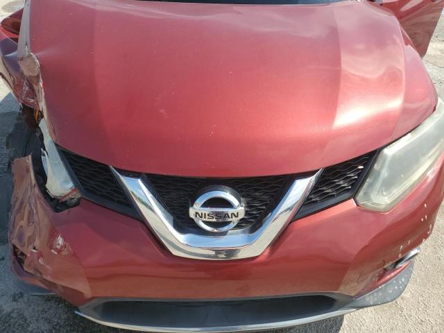 5N1AT2MT4GC778818 - 2016 NISSAN ROGUE S BURGUNDY photo 12