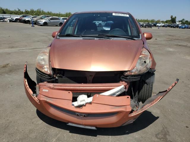 JHMGD38687S059680 - 2007 HONDA FIT S ORANGE photo 5