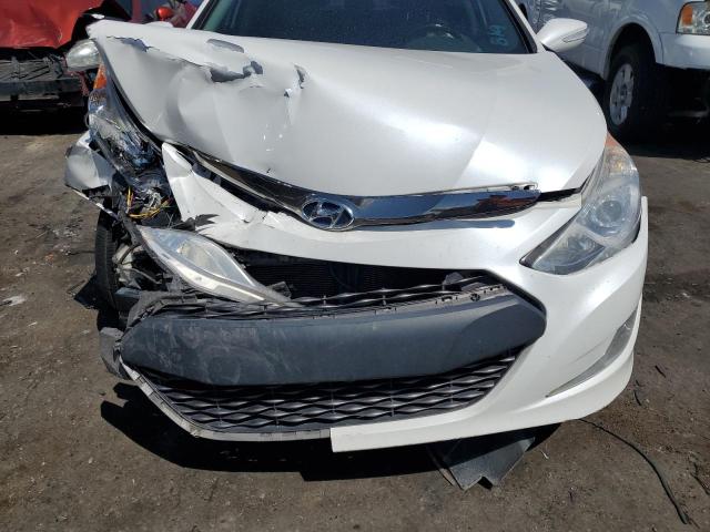 KMHEC4A44FA126205 - 2015 HYUNDAI SONATA HYBRID WHITE photo 11