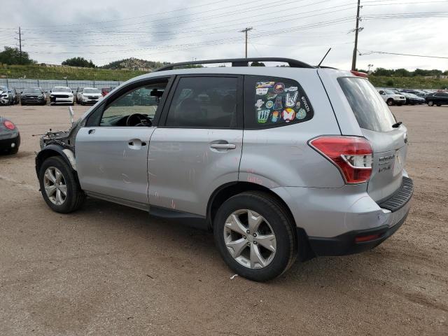 JF2SJABC1FH586237 - 2015 SUBARU FORESTER 2.5I SILVER photo 2