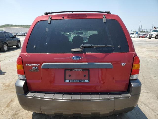 1FMYU03126KA18780 - 2006 FORD ESCAPE XLT RED photo 6