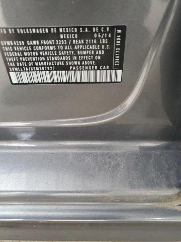 3VWLL7AJXEM307827 - 2014 VOLKSWAGEN JETTA TDI GRAY photo 13