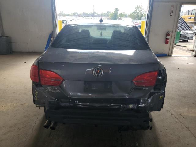 3VWLL7AJXEM307827 - 2014 VOLKSWAGEN JETTA TDI GRAY photo 6
