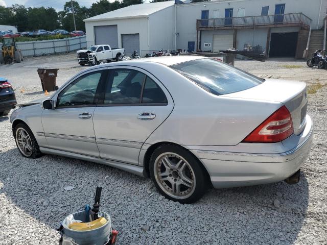 WDBRF61J74A556336 - 2004 MERCEDES-BENZ C 240 SILVER photo 2