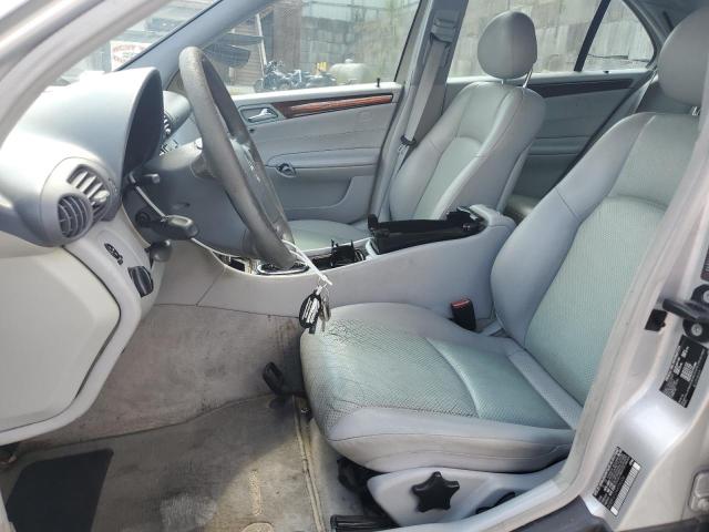 WDBRF61J74A556336 - 2004 MERCEDES-BENZ C 240 SILVER photo 7